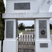 Memorial Gates - left side