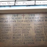 Holy Trinity Anglican Church Maldon Roll of Honor and Memorial Window