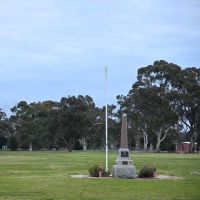 Cairn plaques next to National Servicemen's Memorial, Puckapunyal, August 2024