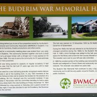 Buderim War Memorial Hall Interpretative Board