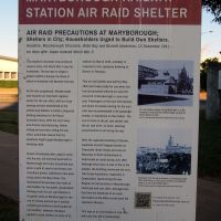 Maryborough Railway Station World War II Air Raid Shelter Interpretative Board