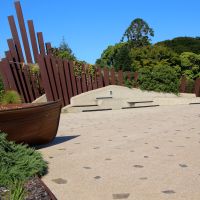 Maryborough Duncan Chapman Memorial with the Gallipoli to Armistice Walk in the Background