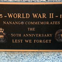 Nanango War Memorial World War II 50th Anniversary Commemorative Plaque