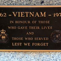 Nanango War Memorial Vietnam War commemorative Plaque