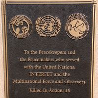 Crows Nest War Memorial United Nations Peacekeeper Memorial Plaque