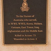 Crows Nest War Memorial Australian Service Nurses Memorial Plaque