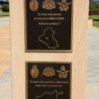 Crows Nest War Memorial Iraq and Afghanistan Conflicts Memorial Plaques