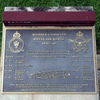 Crows Nest War Memorial World War II Bomber Command RAAF Squadrons Memorial Plaque