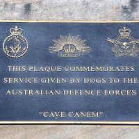 Crows Nest War Memorial Service Dogs Memorial Plaque