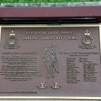 Crows Nest War Memorial Eleventh Light Horse Darling Downs Regiment Memorial Plaque