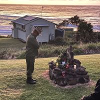 Tim Strange remembering fallen mates