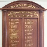 North Creswick Methodist Sunday School Roll of Honor