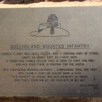 Toowoomba Boer War Memorial Gates Queensland Mounted Infantry Interpretative Plaque