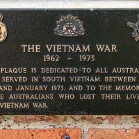 Toowoomba Mothers' Memorial Gardens Vietnam War Memorial Plaque