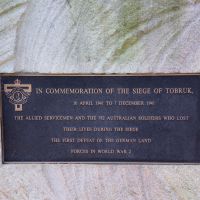 Toowoomba Siege Of Tobruk Interpretative Plaque