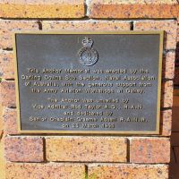 Toowoomba Naval Memorial Dedication Plaque