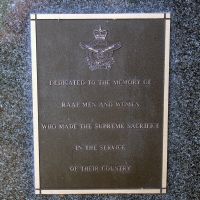 Toowoomba Royal Australian Air Force Memorial Dedication Plaque