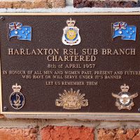 Harlaxton RSL Sub Branch Commemorative Plaque