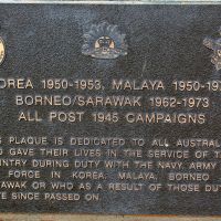 Toowoomba Post 1945 Conflicts Memorial Plaque