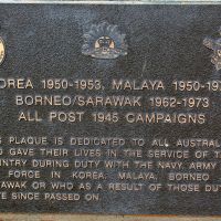 Toowoomba Post 1945 Conflicts Memorial Plaque
