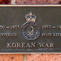 Toowoomba Korean War Veterans and Peacekeepers Memorial Plaque