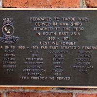 Toowoomba Naval Far East Strategic Reserve 1955 - 1971 Memorial Plaque