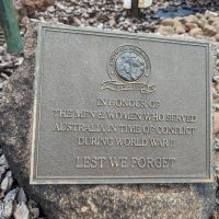 Thangool War Memorial - Australia Remembers plaque