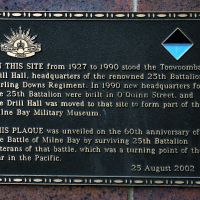 Toowoomba 25th Battalion Headquarters Memorial Plaque (