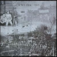 One of the illustration panels on the memorial
