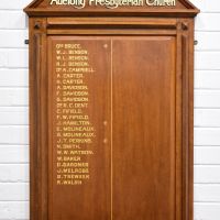 Adelong Presbyterian Honour Roll, housed in the Adelong Alive Museum