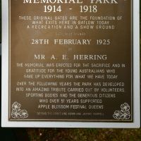 The dedication plaque