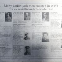 The information panel for those listed on the Memorial