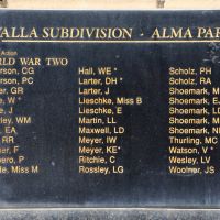 Second World War panel for Alma Park