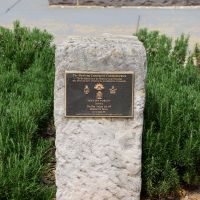 The rededication plaque