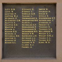 The First World War Roll of Honour, panel two