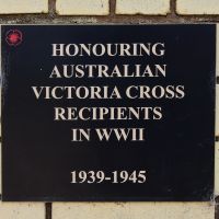 Plaque commemorating Second World War Victoria Cross recipients