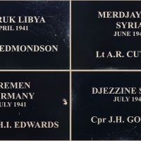 Composite image of plaques for recipients April 1941 - July 19141