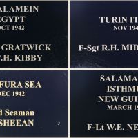 Composite image of plaques for recipients October 1942 - March 1943