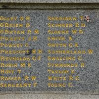 First World War Roll of Honour O-Y