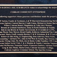 Acknowledgement plaque