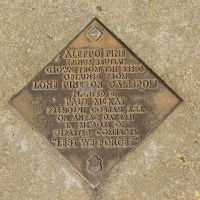 The dedication plaque