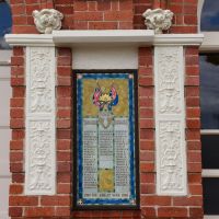 One of the two First World War Roll of Honour panels