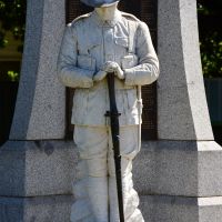 The soldier, resting on arms reversed