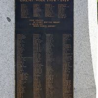 Dedication with First World War Roll of Honour for the fallen and Honour Roll of those who served