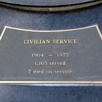 Toowoomba Vietnam War Memorial Civilian Service Commemorative Plaque
