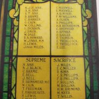 St Marks Anglican Church Leopold Memorial window and Honor Roll