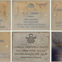 Composite image of individual plaques, in alphabetical order