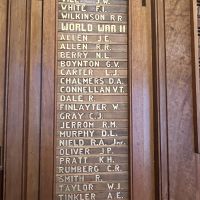 Balranald District Roll of Honour FWW V-W and SWW