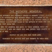 The Mothers' Memorial Interpretative Plaque