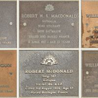 Composite image of individual plaques, in alphabetical order